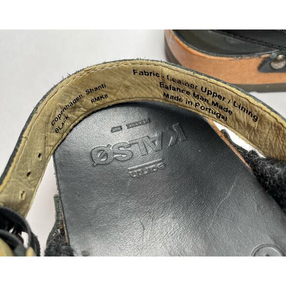 Kalso Earth Shoe Shanti Clog in Black Wool Women's Size 7 - Picture 7 of 8